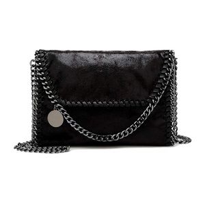 Crossbody Designer Handbags for Women Black Clutch Chain Crossbody Purse black